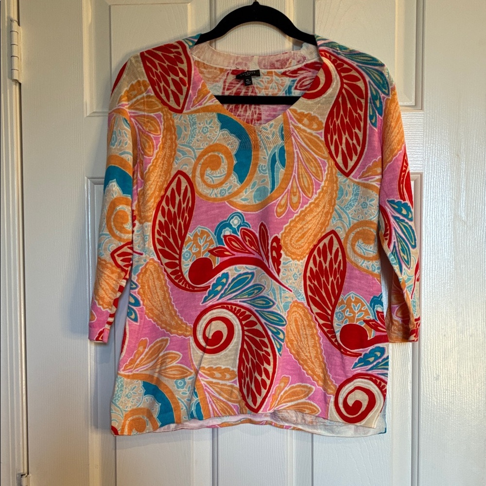 Talbots Multicolor Paisley Blouse
